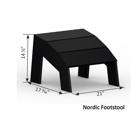Berlin Gardens Nordic Adirondack Footstool - NAF1721 2