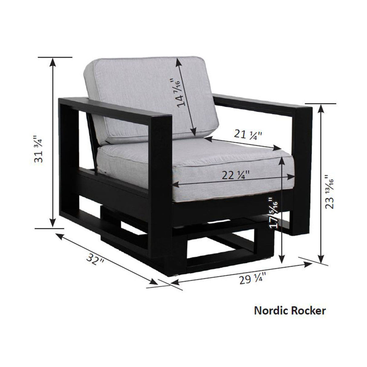Berlin Gardens Nordic Club Rocker - NR2924 3