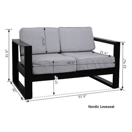 Berlin Gardens Nordic Loveseat - NL5224 3