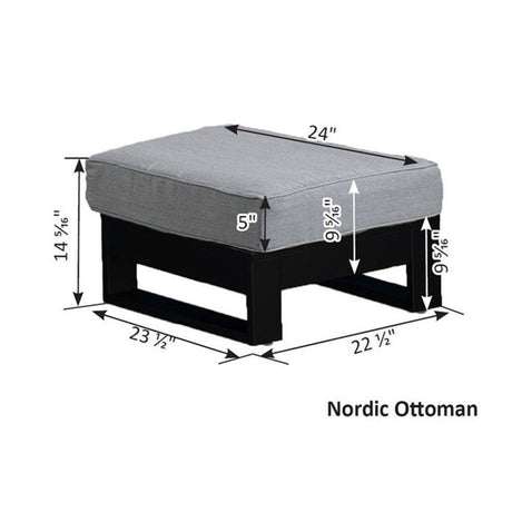 Berlin Gardens Nordic Ottoman - NO249 3