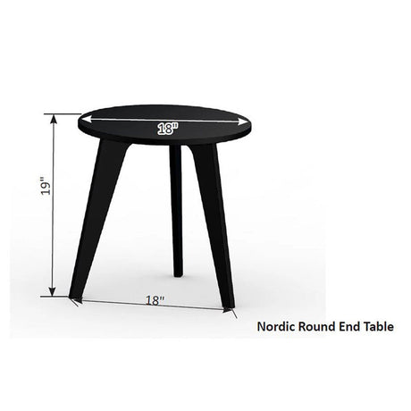 Berlin Gardens Nordic Round End Table - NRET1819 2