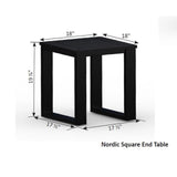 Berlin Gardens Nordic Square End Table - NSET1819 3