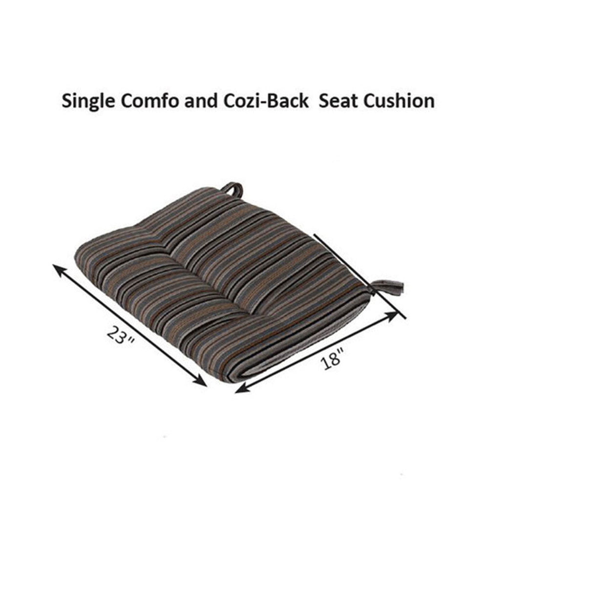 Berlin Gardens Single Comfo / Cozi-Back Seat Cushion - CSC1622 2