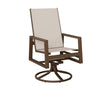 Berlin Gardens Vida High Back Padded Sling Swivel Rocker Dining Chair - VSRDHPS 