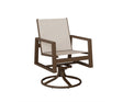 Berlin Gardens Vida Padded Sling Swivel Rocker Dining Chair - VSRDPS 