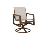 Berlin Gardens Vida Padded Sling Swivel Rocker Dining Chair - VSRDPS 