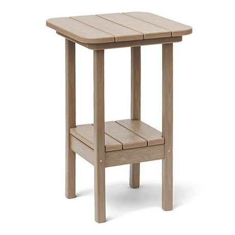 Breezesta 21" Square Bar Side Table & Shelf - CT-3105