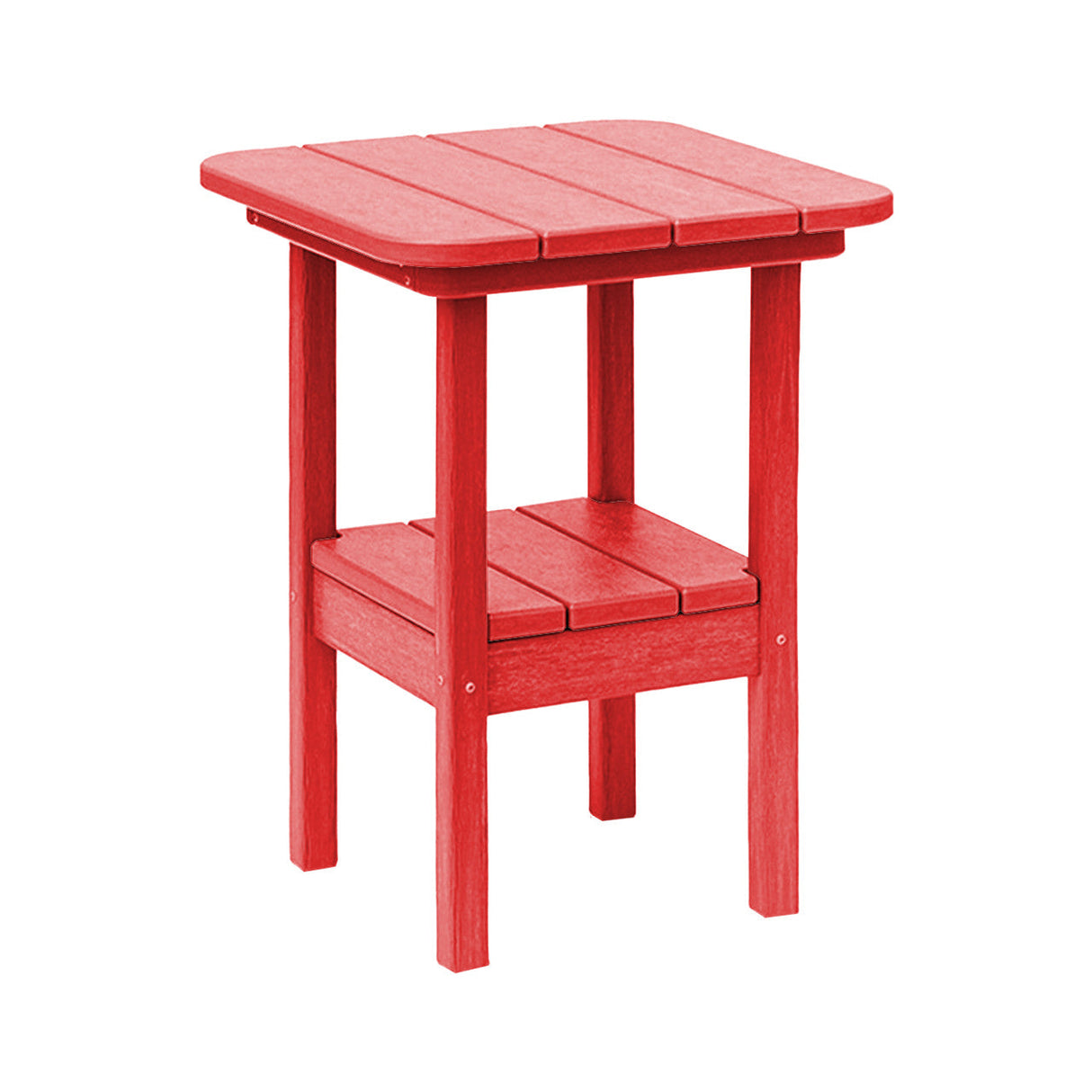 Breezesta 21" Square Counter Side Table & Shelf