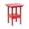 Breezesta 21" Square Counter Side Table & Shelf