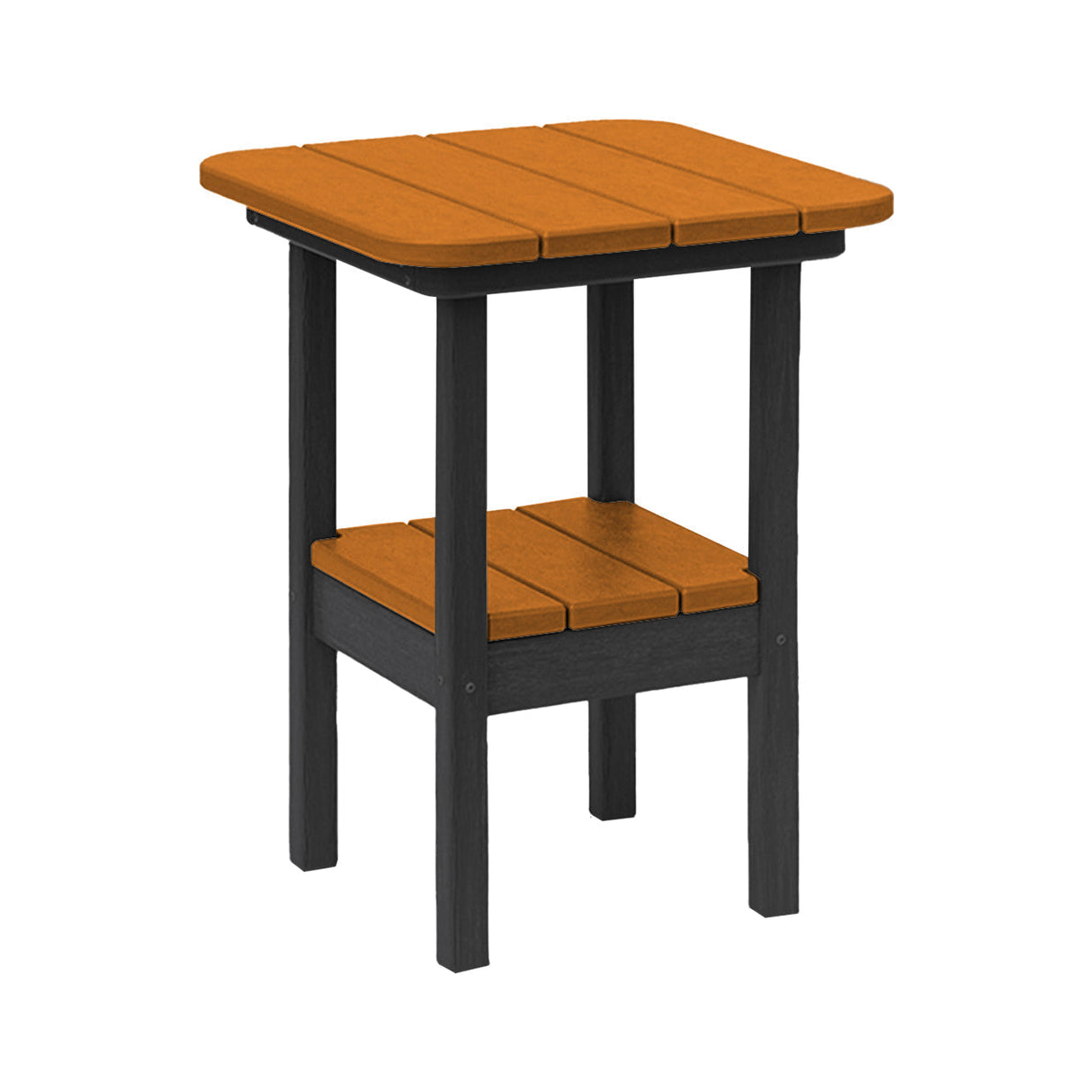Breezesta 21" Square Counter Side Table & Shelf