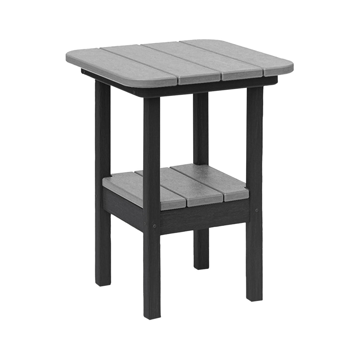 Breezesta 21" Square Counter Side Table & Shelf