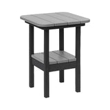 Breezesta 21" Square Counter Side Table & Shelf