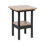 Breezesta 21" Square Counter Side Table & Shelf