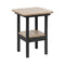 Breezesta 21" Square Counter Side Table & Shelf