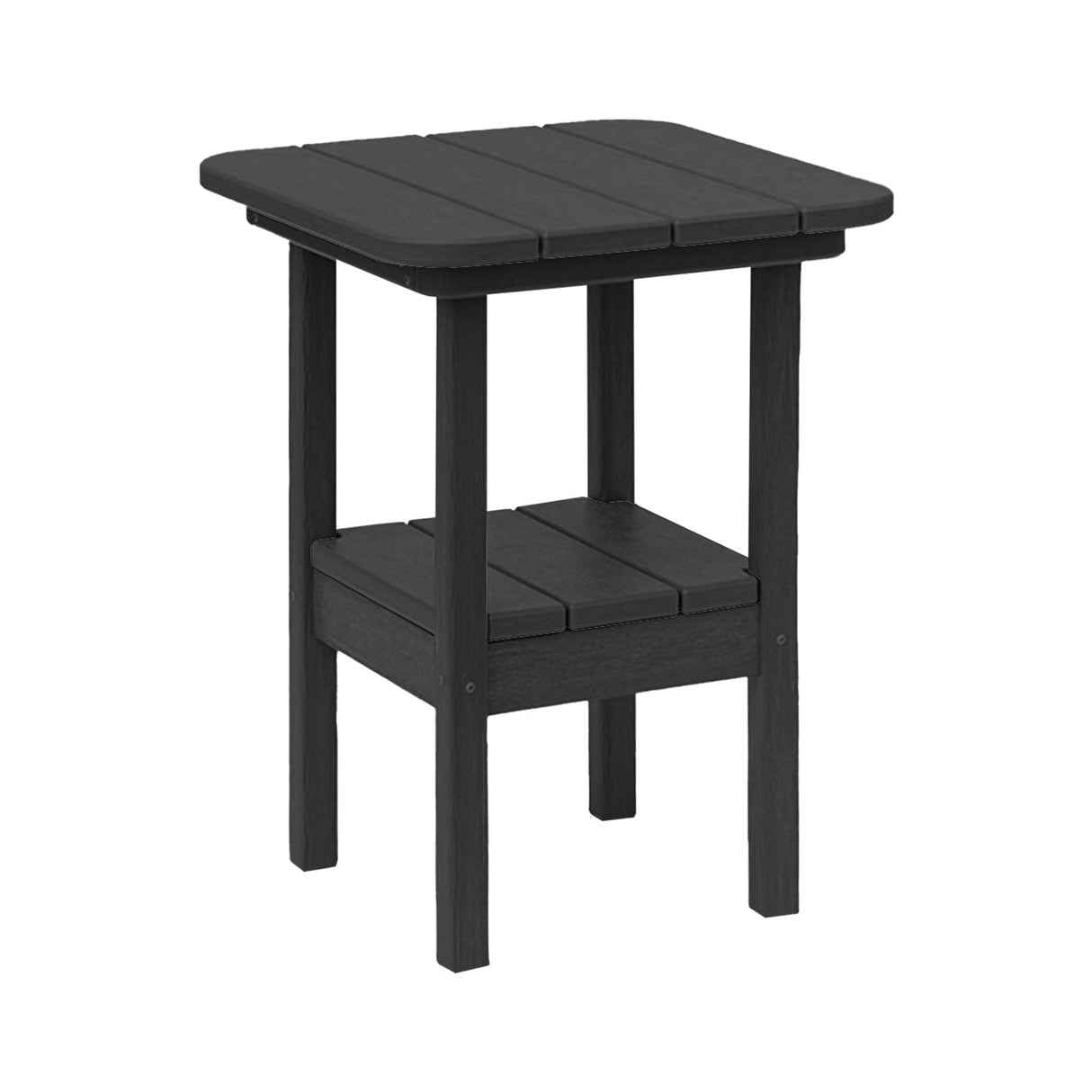 Breezesta 21" Square Counter Side Table & Shelf