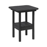 Breezesta 21" Square Counter Side Table & Shelf