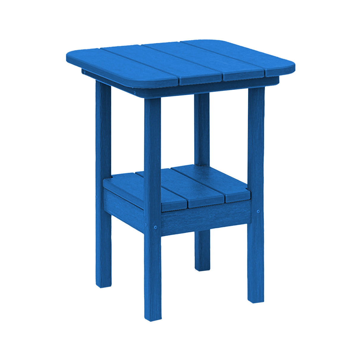 Breezesta 21" Square Counter Side Table & Shelf