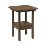 Breezesta 21" Square Counter Side Table & Shelf