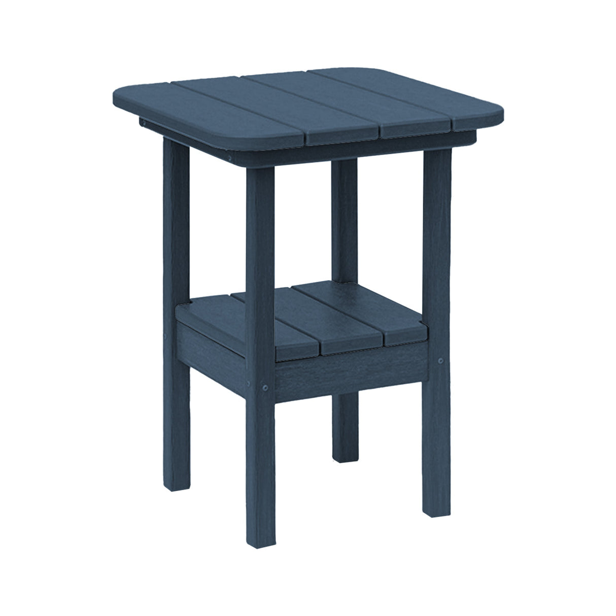 Breezesta 21" Square Counter Side Table & Shelf