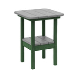 Breezesta 21" Square Counter Side Table & Shelf