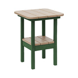 Breezesta 21" Square Counter Side Table & Shelf