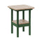 Breezesta 21" Square Counter Side Table & Shelf