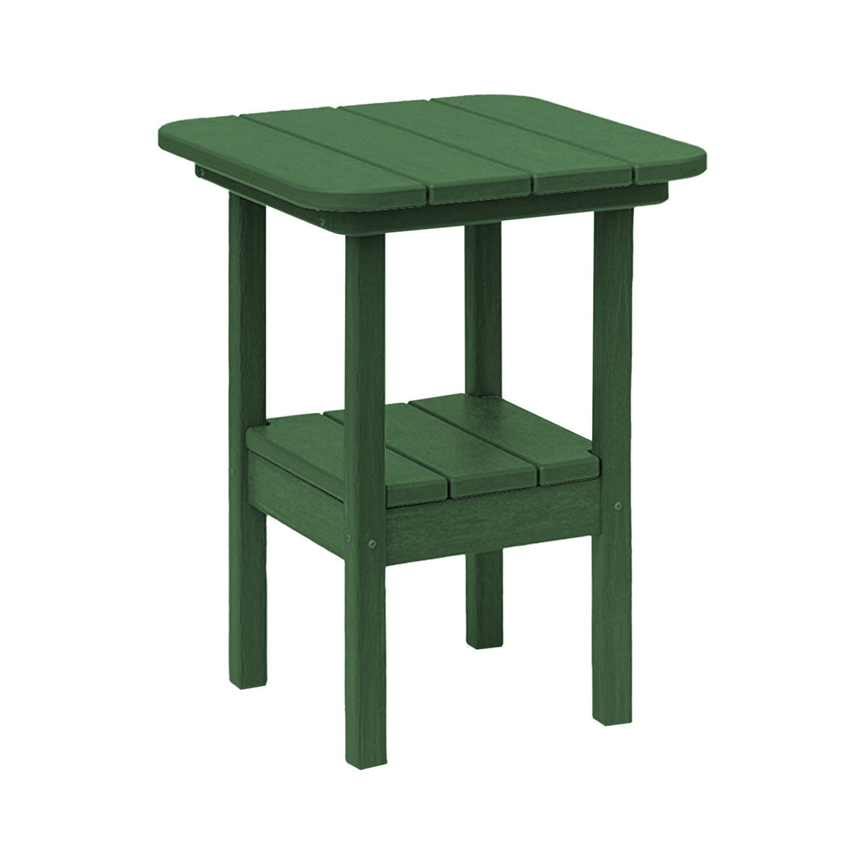 Breezesta 21" Square Counter Side Table & Shelf