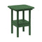 Breezesta 21" Square Counter Side Table & Shelf