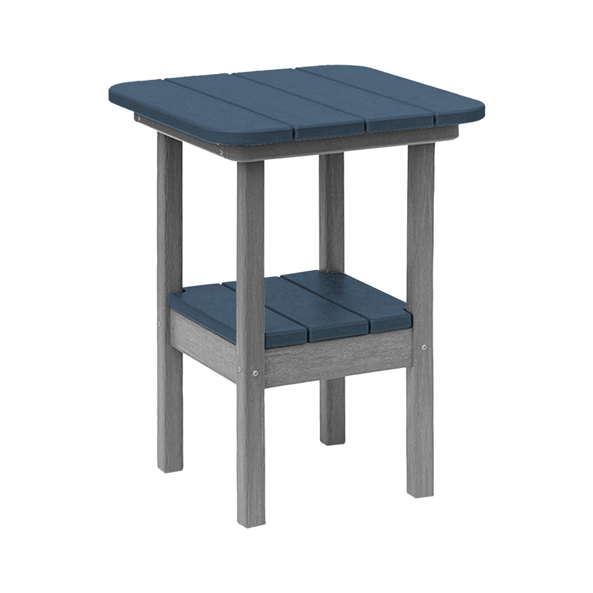 Breezesta 21" Square Counter Side Table & Shelf