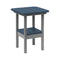 Breezesta 21" Square Counter Side Table & Shelf