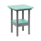 Breezesta 21" Square Counter Side Table & Shelf