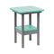 Breezesta 21" Square Counter Side Table & Shelf