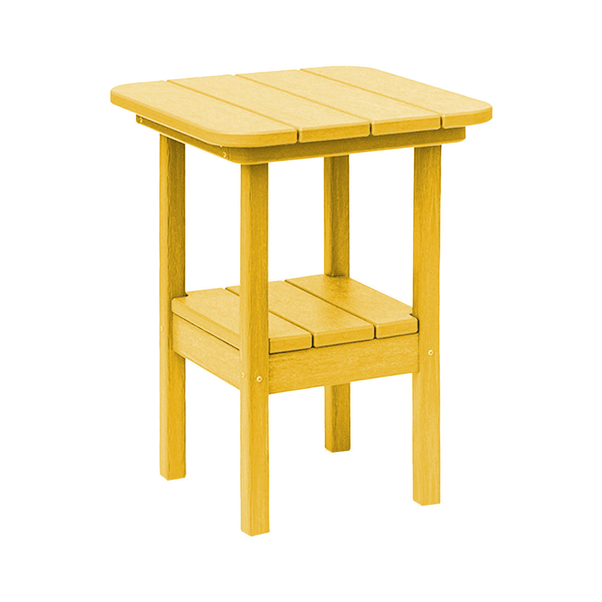 Breezesta 21" Square Counter Side Table & Shelf