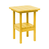 Breezesta 21" Square Counter Side Table & Shelf
