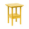 Breezesta 21" Square Counter Side Table & Shelf