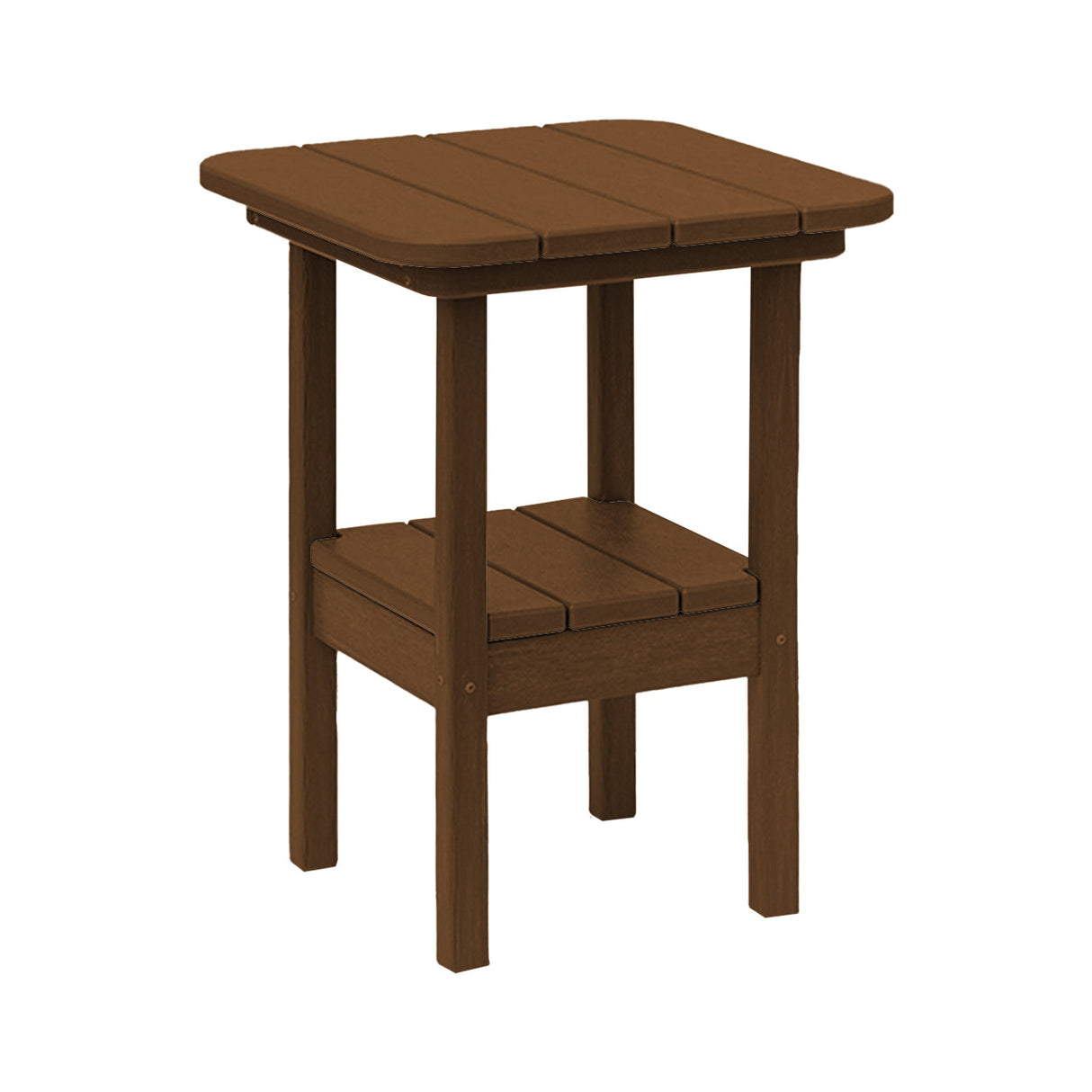 Breezesta 21" Square Counter Side Table & Shelf