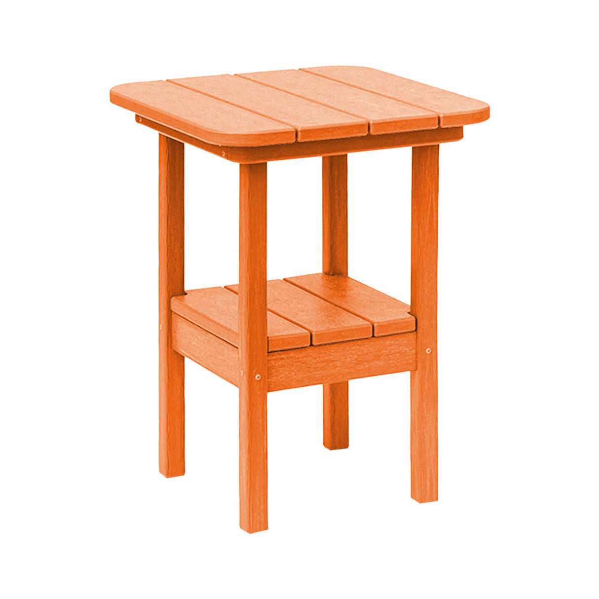 Breezesta 21" Square Counter Side Table & Shelf