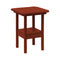 Breezesta 21" Square Counter Side Table & Shelf