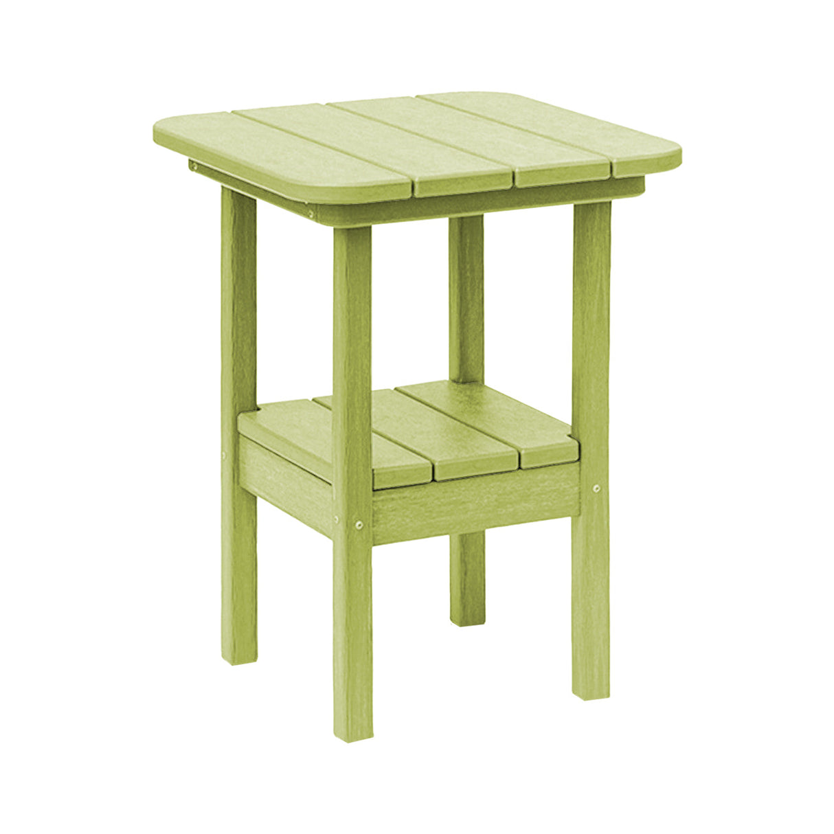 Breezesta 21" Square Counter Side Table & Shelf