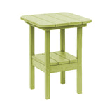 Breezesta 21" Square Counter Side Table & Shelf