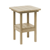 Breezesta 21" Square Counter Side Table & Shelf