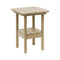 Breezesta 21" Square Counter Side Table & Shelf