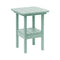 Breezesta 21" Square Counter Side Table & Shelf