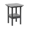 Breezesta 21" Square Counter Side Table & Shelf