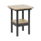 Breezesta 21" Square Counter Side Table & Shelf