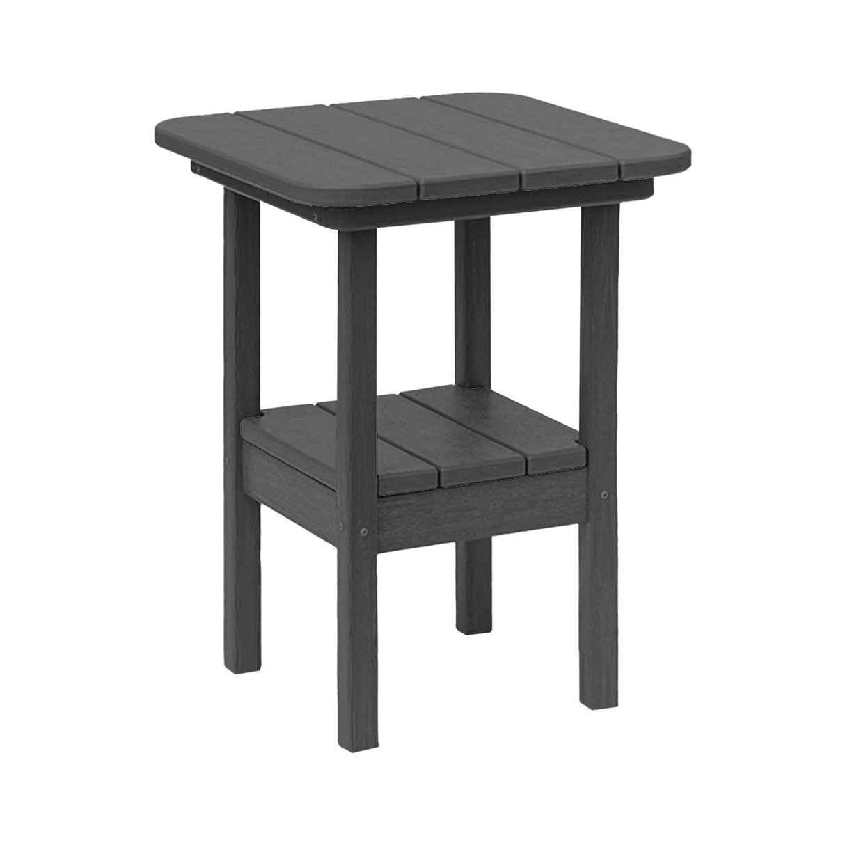 Breezesta 21" Square Counter Side Table & Shelf