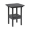 Breezesta 21" Square Counter Side Table & Shelf