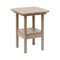 Breezesta 21" Square Counter Side Table & Shelf