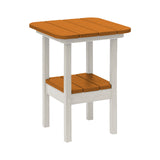 Breezesta 21" Square Counter Side Table & Shelf