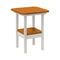 Breezesta 21" Square Counter Side Table & Shelf